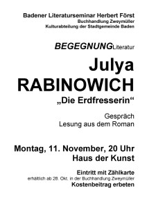 Rabinowich Plakat