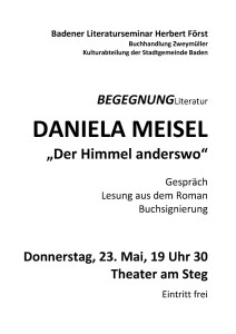 Daniela Meisel Plakat 2013