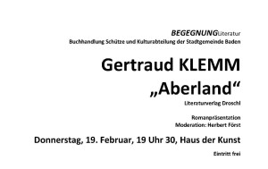 Gertraud Klemm ABERLAND Flyer