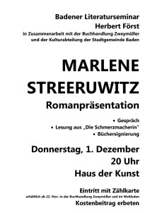 Plakat Streeruwitz 2011